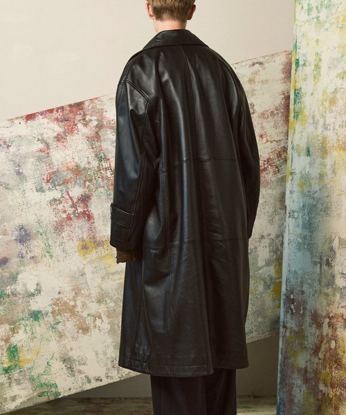 UNISEX》Sheep Leather Long coat/シープレザーロングコート