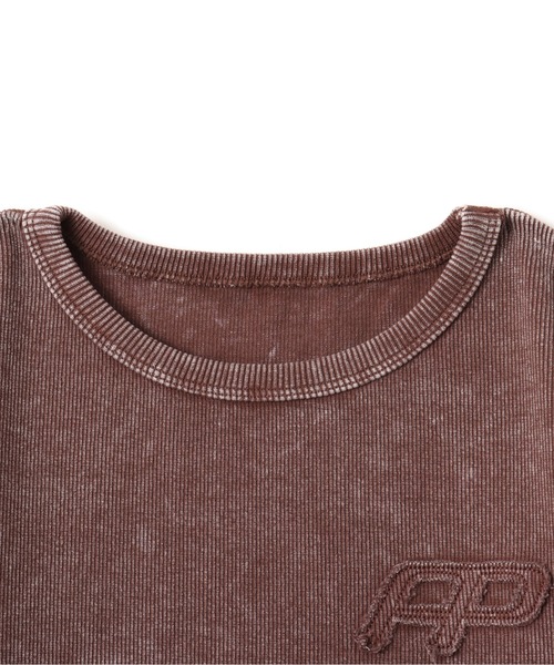 atmos pink(アトモスピンク)の「atmos pink Pigment T-shirt / アトモス ピンク ピグメント ティーシャツ(Tシャツ/カットソー・レディース・チャコール/ブラウン・M/S)」の18枚目の写真