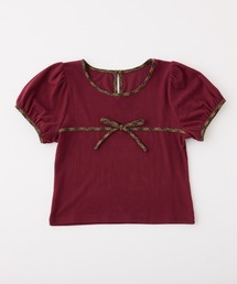 d-due h.p.franceボルドー半袖トップス d-due h.p.franceボルドー半袖トップス d-due h.p.france