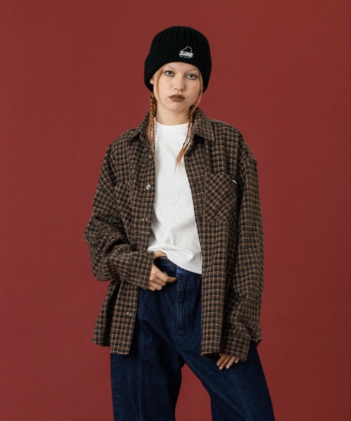 セール】PLAID L/S SHIRT（シャツ/ブラウス）｜XLARGE（エクストラ