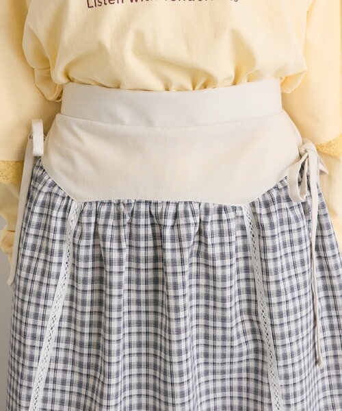 w closet（ダブルクローゼット）の「【25AW】チェックフリルミディスカート（スカート・レディース・オフホワイト/ネイビー・FREE）」の17枚目の写真