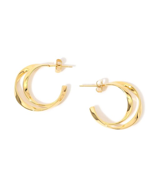 PHILIPPE AUDIBERT（フィリップ オーディベール）の「【別注】PHILIPPE AUDIBERT Hoop ピアス（ピアス（両耳用）・レディース・ゴールド・FREE）」の2枚目の写真