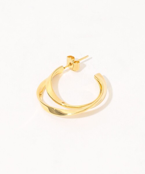 PHILIPPE AUDIBERT（フィリップ オーディベール）の「【別注】PHILIPPE AUDIBERT Hoop ピアス（ピアス（両耳用）・レディース・ゴールド・FREE）」の3枚目の写真