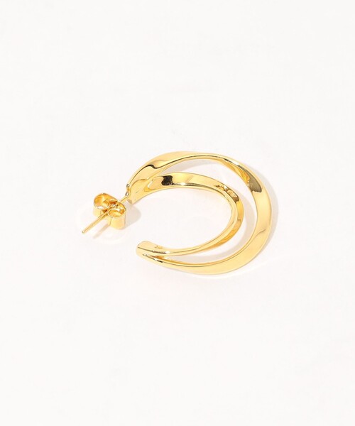 PHILIPPE AUDIBERT（フィリップ オーディベール）の「【別注】PHILIPPE AUDIBERT Hoop ピアス（ピアス（両耳用）・レディース・ゴールド・FREE）」の4枚目の写真