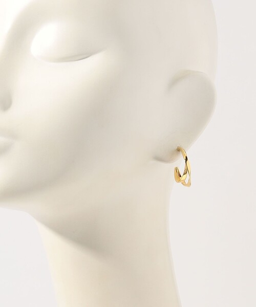 PHILIPPE AUDIBERT（フィリップ オーディベール）の「【別注】PHILIPPE AUDIBERT Hoop ピアス（ピアス（両耳用）・レディース・ゴールド・FREE）」の5枚目の写真