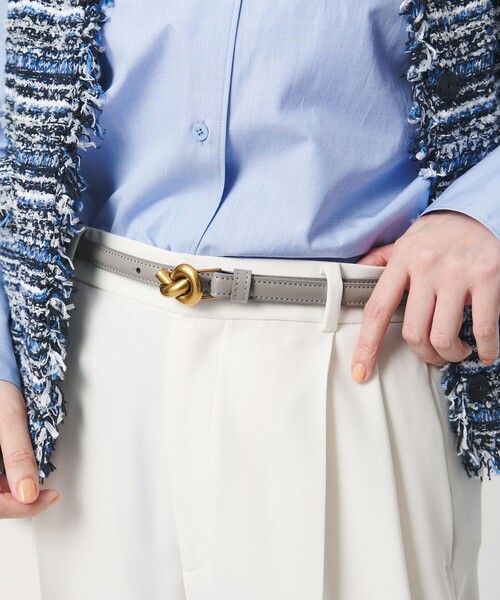 UNITED ARROWS（ユナイテッドアローズ）の「ノット バックル ベルト（ベルト・レディース・ブラック/ワイン/グレー系・FREE）」の5枚目の写真