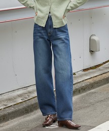 MONO-MART（モノマート）の「ヴィンテージライク ハイウエストストレートデニムパンツ（デニムパンツ）」