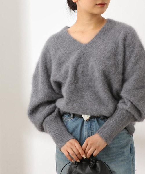 追加》FOX CASHMERE Vネックプルオーバー（ニット/セーター