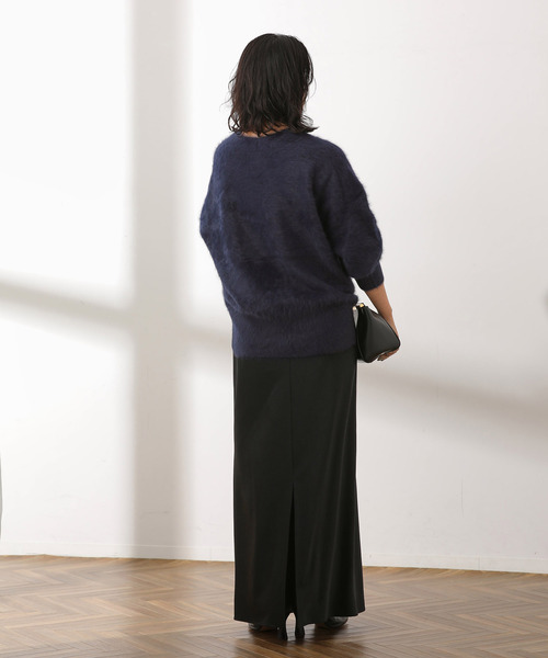 journal standard L'essage（ジャーナルスタンダードレサージュ）の「《追加》FOX CASHMERE Vネックプルオーバー（ニット/セーター・レディース・チャコールグレー/オリーブ/ネイビー/ベージュ・FREE）」の6枚目の写真