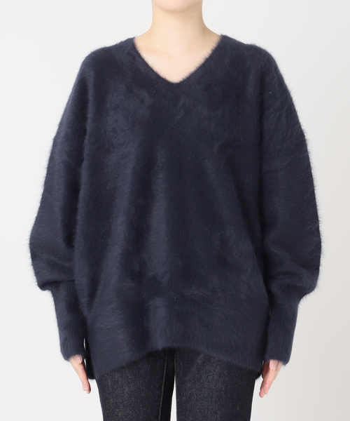 追加》FOX CASHMERE Vネックプルオーバー（ニット/セーター