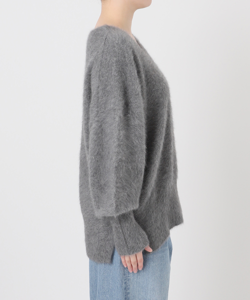 journal standard L'essage（ジャーナルスタンダードレサージュ）の「《追加》FOX CASHMERE Vネックプルオーバー（ニット/セーター・レディース・チャコールグレー/オリーブ/ネイビー/ベージュ・FREE）」の16枚目の写真