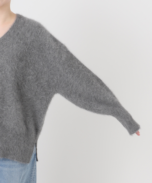 journal standard L'essage（ジャーナルスタンダードレサージュ）の「《追加》FOX CASHMERE Vネックプルオーバー（ニット/セーター・レディース・チャコールグレー/オリーブ/ネイビー/ベージュ・FREE）」の17枚目の写真