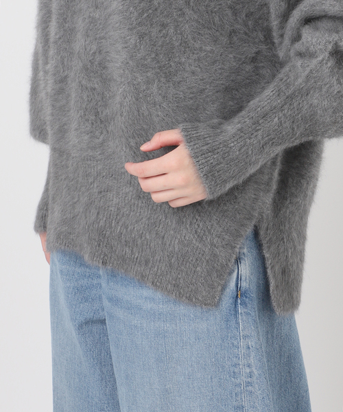 journal standard L'essage（ジャーナルスタンダードレサージュ）の「《追加》FOX CASHMERE Vネックプルオーバー（ニット/セーター・レディース・チャコールグレー/オリーブ/ネイビー/ベージュ・FREE）」の18枚目の写真