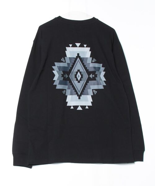 NEW ERA（ニューエラ）の「ニューエラ  LS CT TEE PENDLETON BLK（Tシャツ/カットソー・メンズ・ブラック・M/L/LL）」の2枚目の写真