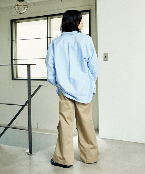 U.S. POLO ASSN.(ユーエスポロアッスン)の「US. POLO ASSN./ユーエスポロアッスン 別注 レギュラーカラーオックスフォードシャツ(限定展開)(シャツ/ブラウス・メンズ・イエロー/その他13/ホワイト/サックスブルー・MEDIUM/LARGE/SMALL)」の10枚目の写真