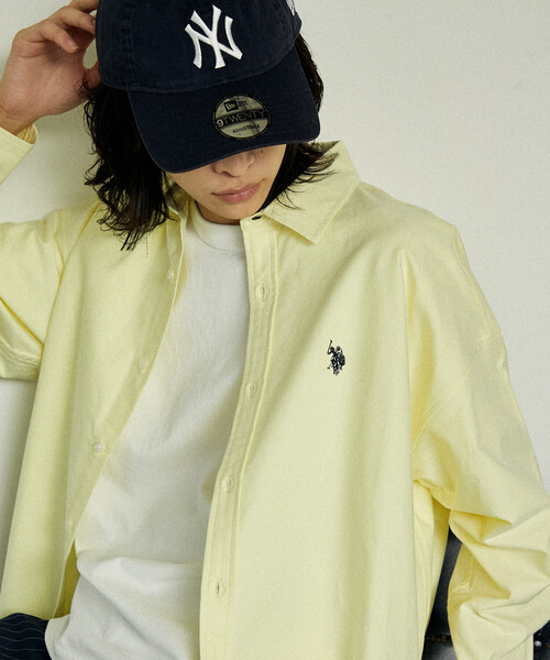 U.S. POLO ASSN.(ユーエスポロアッスン)の「US. POLO ASSN./ユーエスポロアッスン 別注 レギュラーカラーオックスフォードシャツ(限定展開)(シャツ/ブラウス・メンズ・イエロー/その他13/ホワイト/サックスブルー・MEDIUM/LARGE/SMALL)」の15枚目の写真