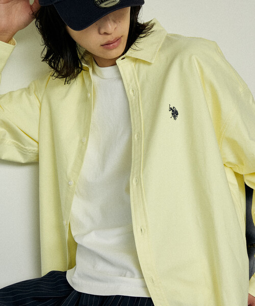 U.S. POLO ASSN.(ユーエスポロアッスン)の「US. POLO ASSN./ユーエスポロアッスン 別注 レギュラーカラーオックスフォードシャツ(限定展開)(シャツ/ブラウス・メンズ・イエロー/その他13/ホワイト/サックスブルー・MEDIUM/LARGE/SMALL)」の17枚目の写真