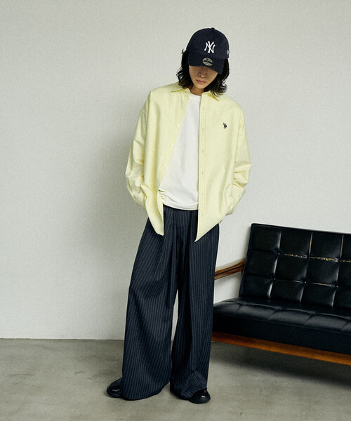 U.S. POLO ASSN.(ユーエスポロアッスン)の「US. POLO ASSN./ユーエスポロアッスン 別注 レギュラーカラーオックスフォードシャツ(限定展開)(シャツ/ブラウス・メンズ・イエロー/その他13/ホワイト/サックスブルー・MEDIUM/LARGE/SMALL)」の20枚目の写真