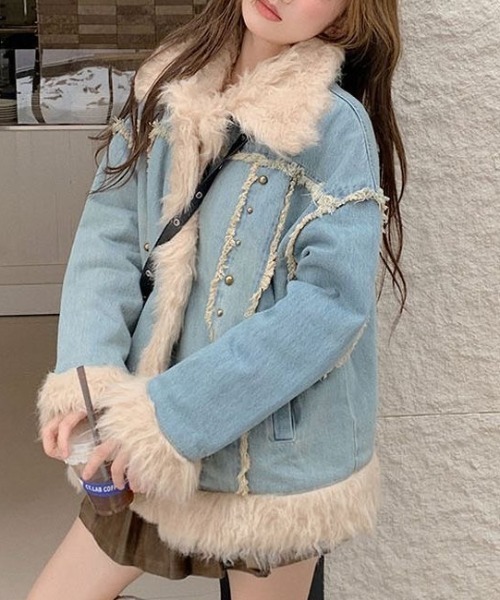 ♡さん専用ファータッチミドルデニムジャケット ファータッチミドルデニムジャケット – ANDOR ONLINE