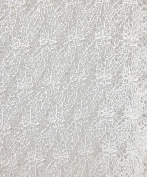 SALON adam et rope'(サロン アダム エ ロペ)の「ラッセルレースレイヤードブラウス / セットアップ対応(シャツ/ブラウス・レディース・オフホワイト/ブラック/グリーン系その他・FREE)」の12枚目の写真