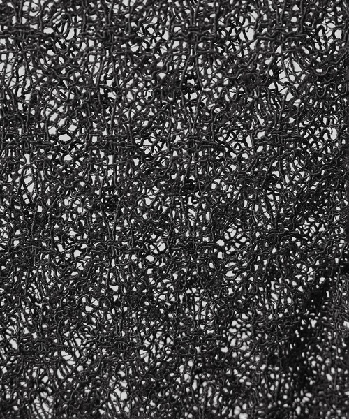 SALON adam et rope'(サロン アダム エ ロペ)の「ラッセルレースレイヤードブラウス / セットアップ対応(シャツ/ブラウス・レディース・オフホワイト/ブラック/グリーン系その他・FREE)」の13枚目の写真