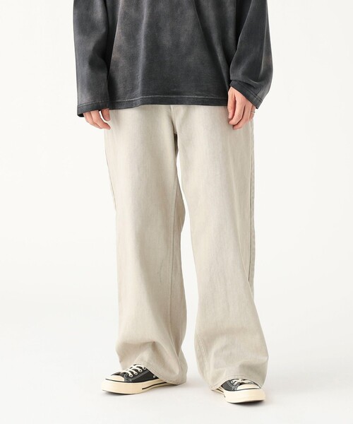 B:MING by BEAMS（ビーミングバイビームス）の「フェード 5ポケット パンツ（デニムパンツ・メンズ・ホワイト系その他5/ブラック・S/XL/L/M）」の2枚目の写真