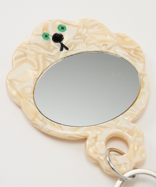 BABYLONE（バビロン）の「【TRESS】＜別注＞ミラーチャーム（チャーム・レディース・オフホワイト/ブラウン・FREE）」の5枚目の写真