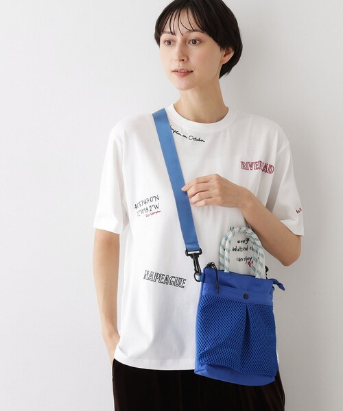 Dessin（デッサン）の「メッシュポケットナイロン  2WAYバッグ（ショルダーバッグ・レディース・グレー/ブルー/ブラック・00）」の5枚目の写真