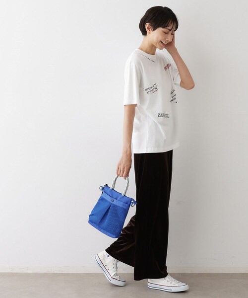 Dessin（デッサン）の「メッシュポケットナイロン  2WAYバッグ（ショルダーバッグ・レディース・グレー/ブルー/ブラック・00）」の6枚目の写真