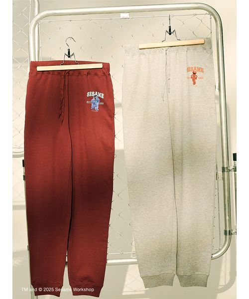 SESAME STREET(セサミストリート)の「【UNISEX】カレッジロゴ 裏毛ロングパンツ(その他パンツ・レディース・バーガンディー/グレー・M/L)」の12枚目の写真