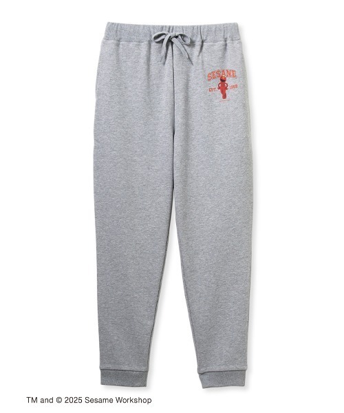 SESAME STREET(セサミストリート)の「【UNISEX】カレッジロゴ 裏毛ロングパンツ(その他パンツ・レディース・バーガンディー/グレー・M/L)」の2枚目の写真