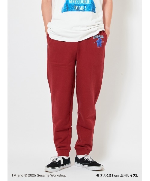 SESAME STREET(セサミストリート)の「【UNISEX】カレッジロゴ 裏毛ロングパンツ(その他パンツ・レディース・バーガンディー/グレー・M/L)」の10枚目の写真