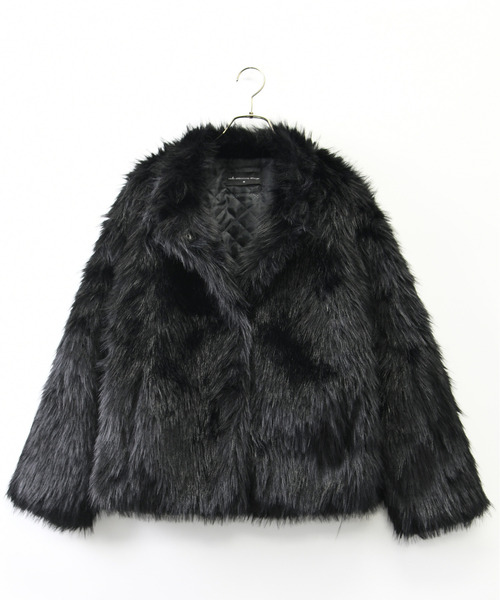 neos(ネオス)の「【neos】ルーズシルエット フェイクファー ボア ジャケット(ブルゾン・メンズ・ブラック・MEDIUM/LARGE/X-LARGE)」の11枚目の写真