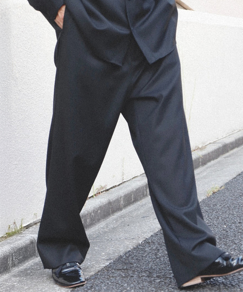 SEEALL（シーオール）の「SEEALL / シーオール RAWCUT EASY PANTS WOOL（その他パンツ・メンズ・ブラック・3）」の9枚目の写真