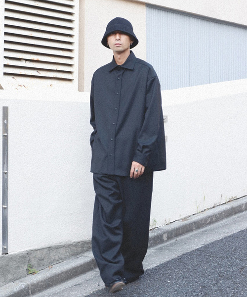 SEEALL（シーオール）の「SEEALL / シーオール RAWCUT EASY PANTS WOOL（その他パンツ・メンズ・ブラック・3）」の8枚目の写真