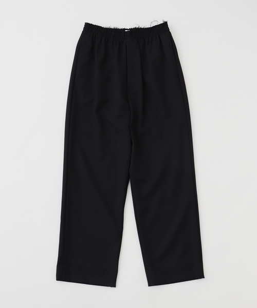 SEEALL（シーオール）の「SEEALL / シーオール RAWCUT EASY PANTS WOOL（その他パンツ・メンズ・ブラック・3）」の4枚目の写真