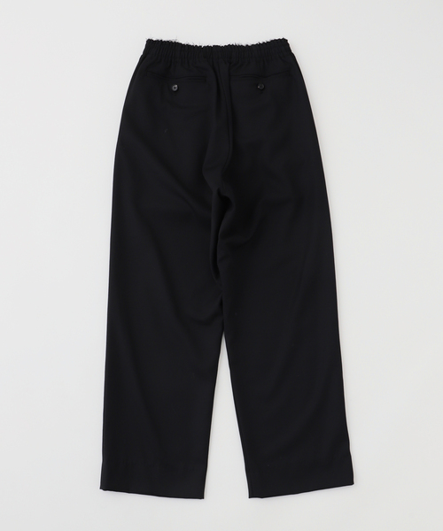 SEEALL（シーオール）の「SEEALL / シーオール RAWCUT EASY PANTS WOOL（その他パンツ・メンズ・ブラック・3）」の3枚目の写真