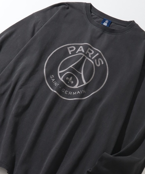 PARIS SAINT-GERMAIN(パリサンジェルマン)の「【Paris Saint-Germain/パリサンジェルマン】ヴィンテージピグメント加工 ロゴエンブレム ロングスリーブTシャツ(Tシャツ/カットソー・メンズ・ブラック系/ブラック系1・M/L/XL)」の6枚目の写真