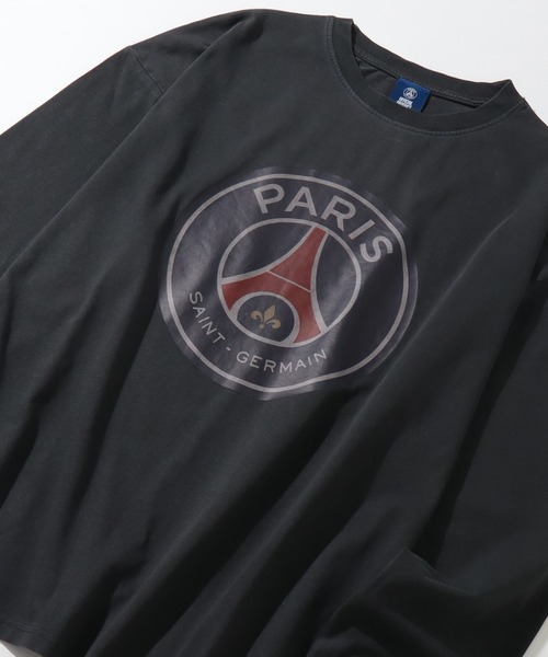 PARIS SAINT-GERMAIN(パリサンジェルマン)の「【Paris Saint-Germain/パリサンジェルマン】ヴィンテージピグメント加工 ロゴエンブレム ロングスリーブTシャツ(Tシャツ/カットソー・メンズ・ブラック系/ブラック系1・M/L/XL)」の5枚目の写真