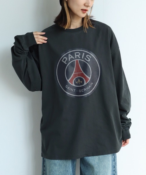 PARIS SAINT-GERMAIN(パリサンジェルマン)の「【Paris Saint-Germain/パリサンジェルマン】ヴィンテージピグメント加工 ロゴエンブレム ロングスリーブTシャツ(Tシャツ/カットソー・メンズ・ブラック系/ブラック系1・M/L/XL)」の15枚目の写真