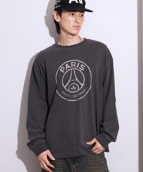 PARIS SAINT-GERMAIN（パリサンジェルマン）の「【Paris Saint-Germain/パリサンジェルマン】ヴィンテージピグメント加工 ロゴエンブレム  ロングスリーブTシャツ（Tシャツ/カットソー・メンズ・ブラック系/ブラック系1・M/L/XL）」の20枚目の写真
