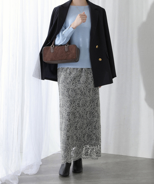 La TOTALITE（ラトータリテ）の「T/Wダブルブレストジャケット（その他アウター・レディース・ネイビー/ベージュ/ブラウン・36/40/38）」の14枚目の写真