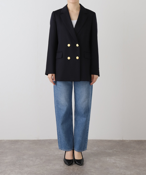 La TOTALITE（ラトータリテ）の「T/Wダブルブレストジャケット（その他アウター・レディース・ネイビー/ベージュ/ブラウン・36/40/38）」の15枚目の写真