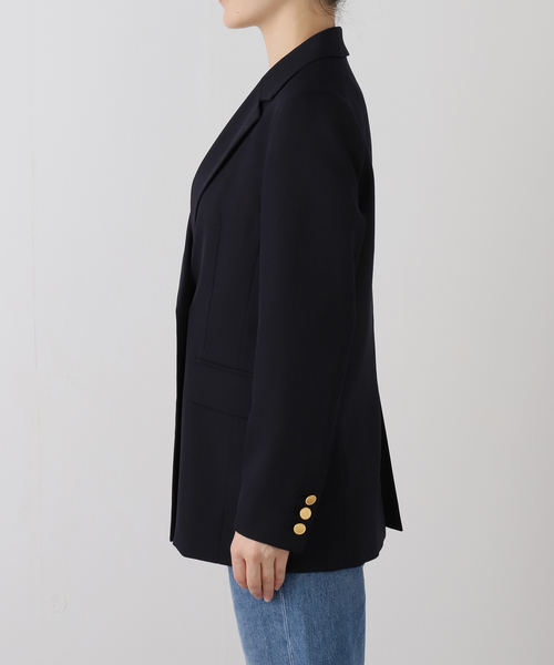 La TOTALITE（ラトータリテ）の「T/Wダブルブレストジャケット（その他アウター・レディース・ネイビー/ベージュ/ブラウン・36/40/38）」の17枚目の写真