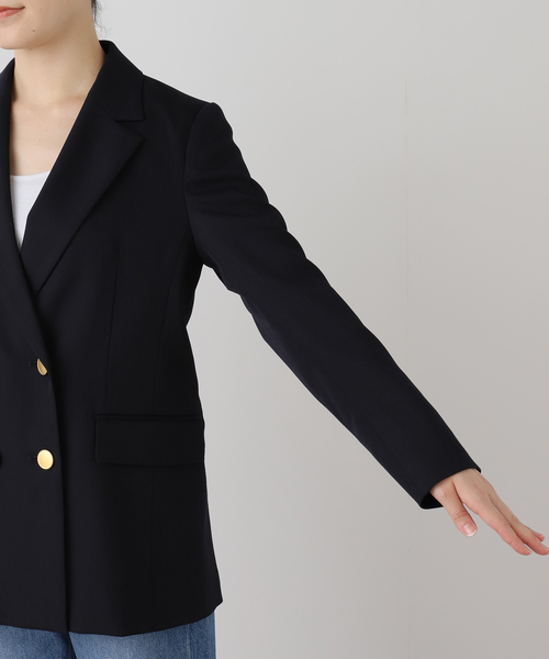 La TOTALITE（ラトータリテ）の「T/Wダブルブレストジャケット（その他アウター・レディース・ネイビー/ベージュ/ブラウン・36/40/38）」の20枚目の写真