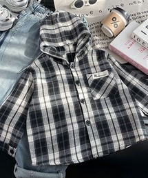 ALBERO PITTI（アルベロピッティ）の「ﾌｰﾄﾞ付ﾁｪｯｸｼｬﾂ（シャツ/ブラウス）」