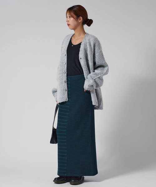 MILLER(ミラー)の「R.P.miller/ミラー Waffle Skirt サイドスリット ワッフル生地 タイトスカート(スカート・レディース・ブラウン/グリーン/ブルー・FREE)」の18枚目の写真