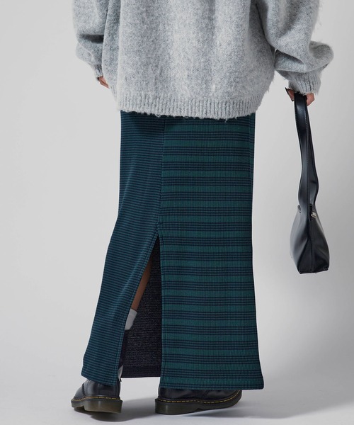 MILLER(ミラー)の「R.P.miller/ミラー Waffle Skirt サイドスリット ワッフル生地 タイトスカート(スカート・レディース・ブラウン/グリーン/ブルー・FREE)」の17枚目の写真