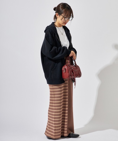 MILLER(ミラー)の「R.P.miller/ミラー Waffle Skirt サイドスリット ワッフル生地 タイトスカート(スカート・レディース・ブラウン/グリーン/ブルー・FREE)」の14枚目の写真