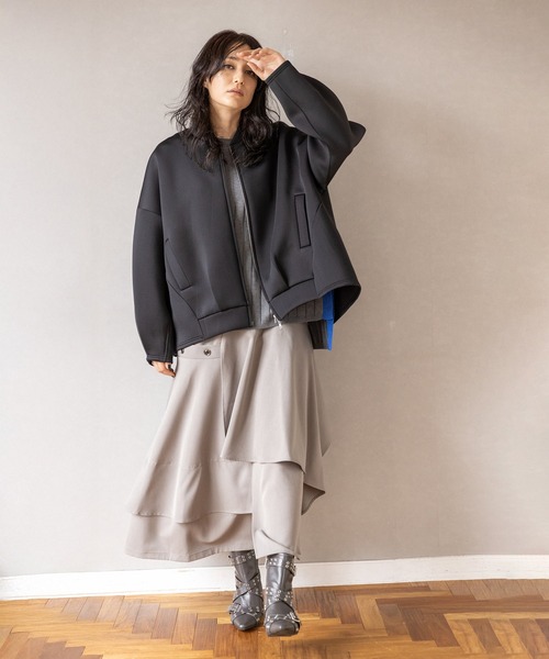 OSMOSIS（オズモーシス）の「ボンディングブルゾン（ブルゾン・レディース・グレー/ブラック/チャコール・ONE SIZE）」の22枚目の写真